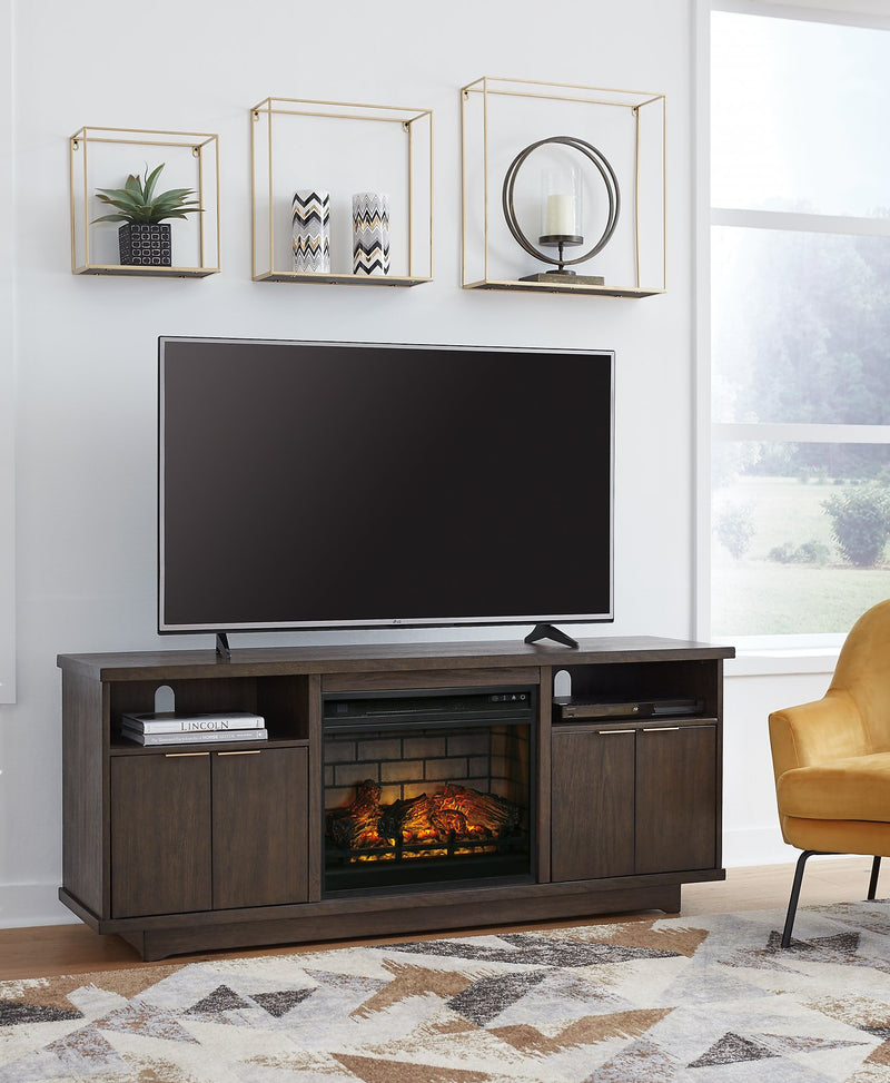 Brazburn 66 TV Stand with Electric Fireplace image